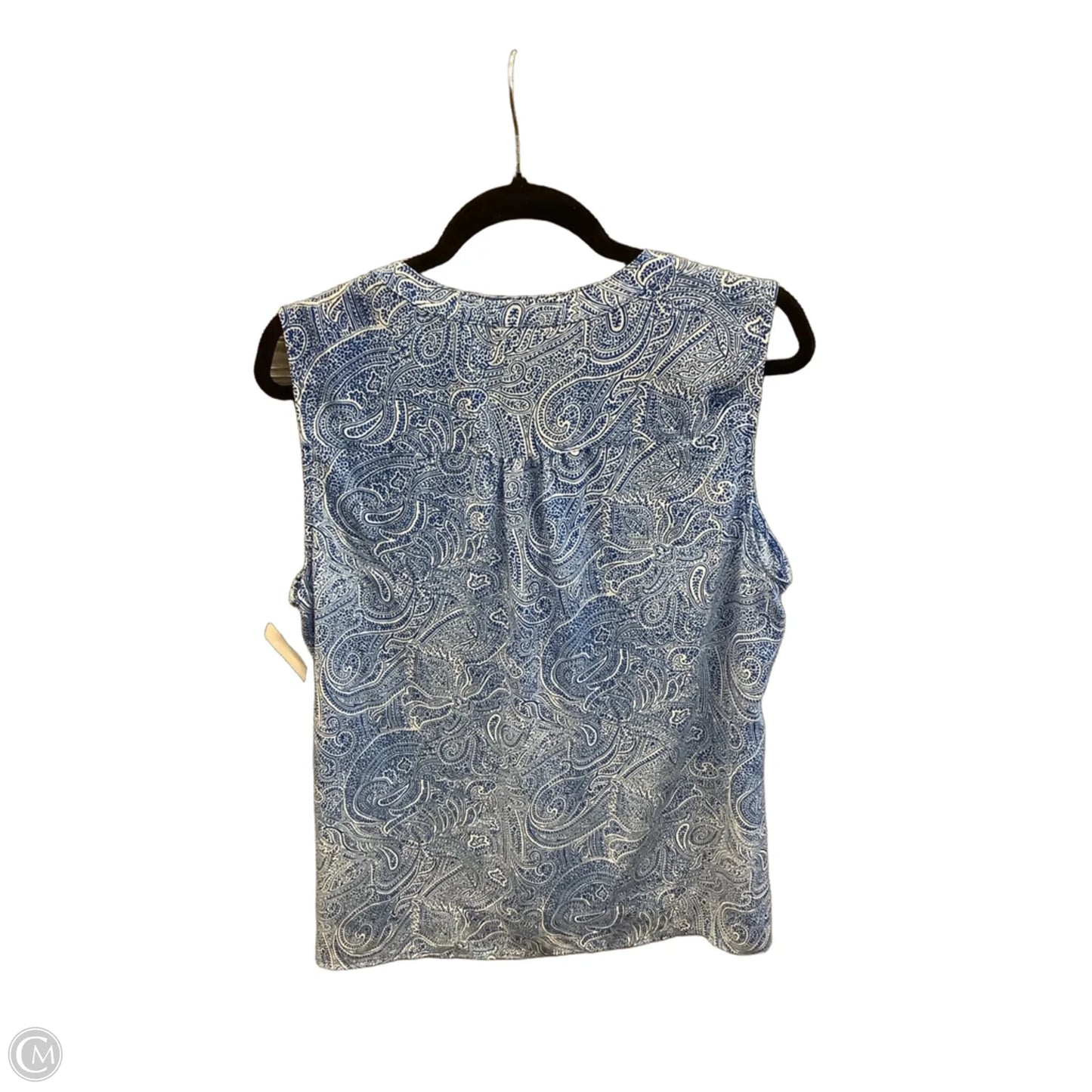 Tunic Sleeveless By Chaus In Blue, Size: L