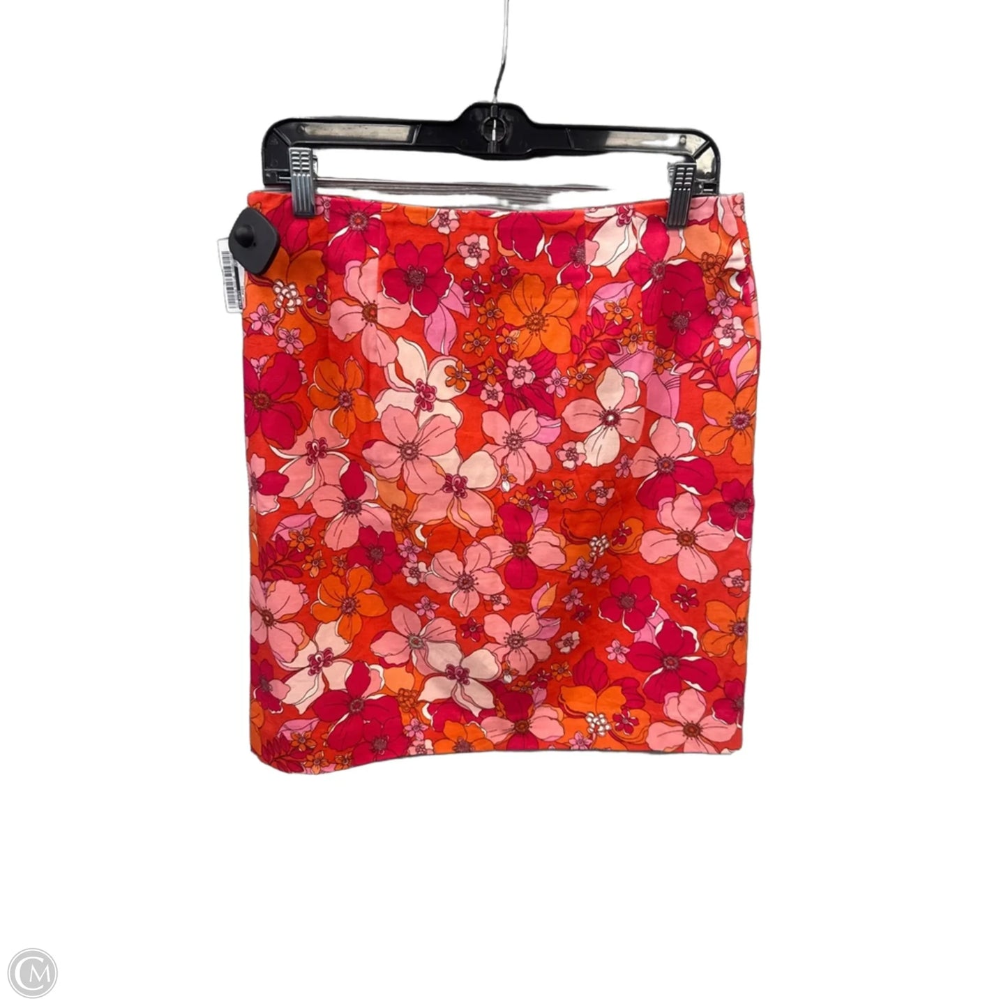 Skirt Midi By Talbots In Orange & Pink, Size: S