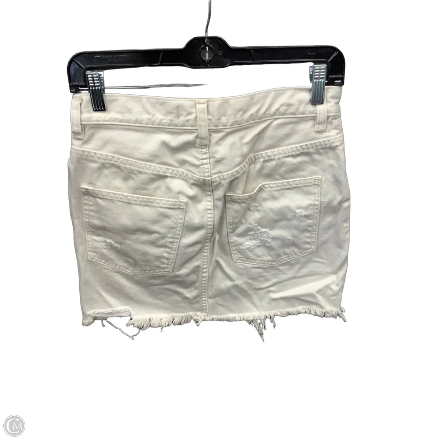 Skirt Mini & Short By We The Free In White Denim, Size: 0