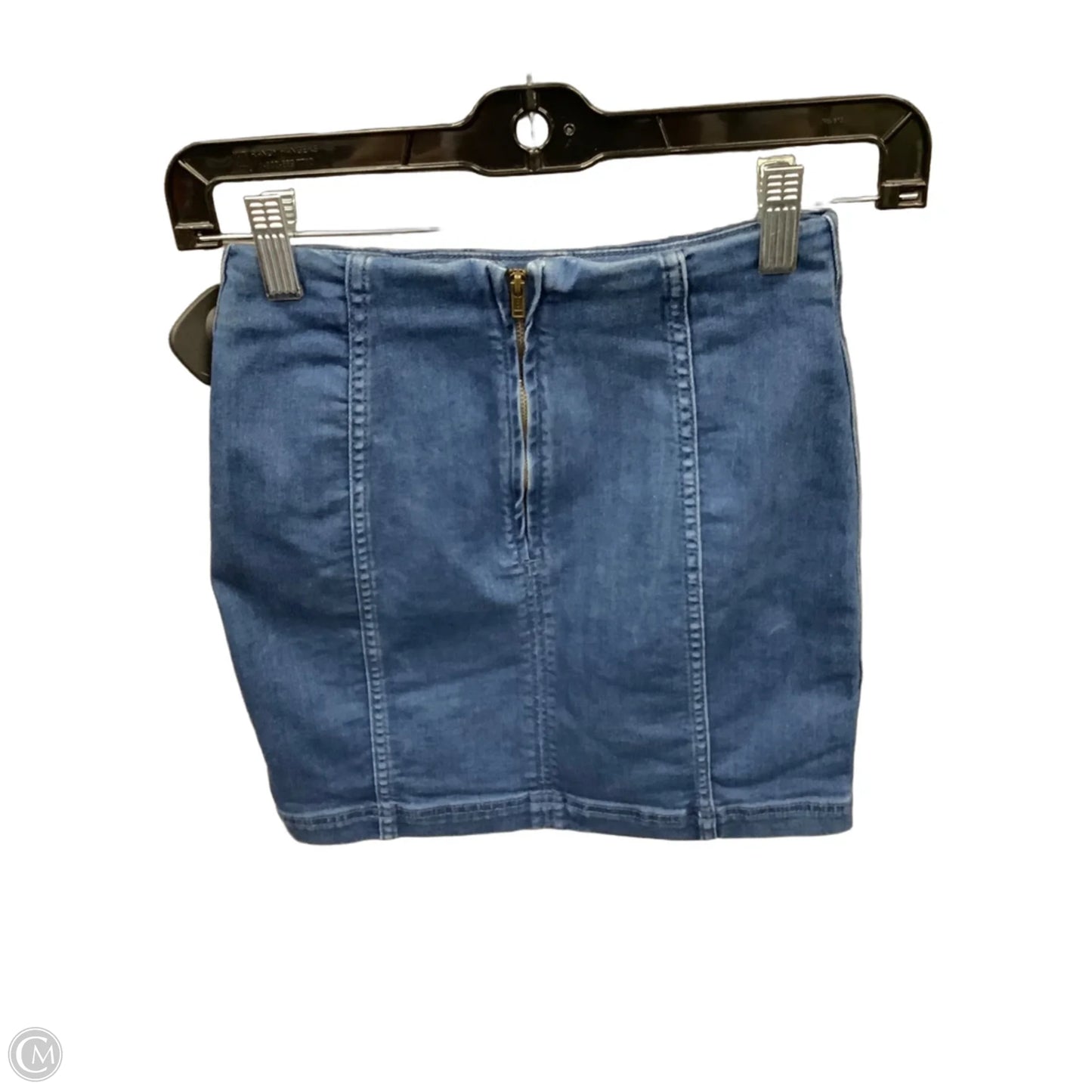 Skirt Mini & Short By Free People In Blue Denim, Size: 0