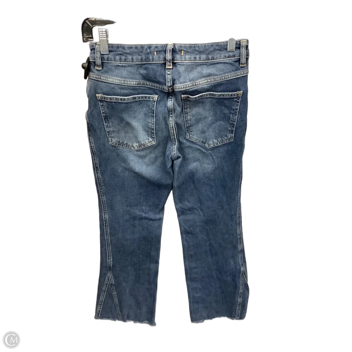Jeans Cropped By Free People In Blue Denim, Size: 0