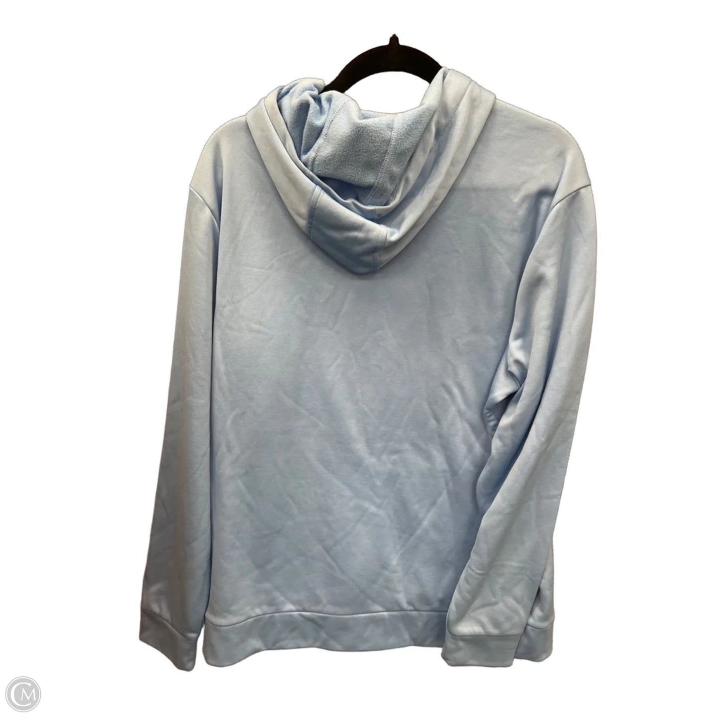 Athletic Top Long Sleeve Hoodie By Under Armour In Blue, Size: L
