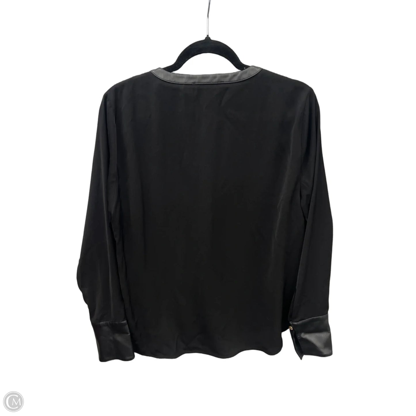 Top Long Sleeve By Michael By Michael Kors In Black, Size: L