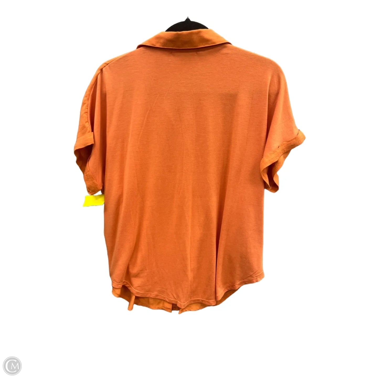 Top Short Sleeve By Notations In Orange, Size: L
