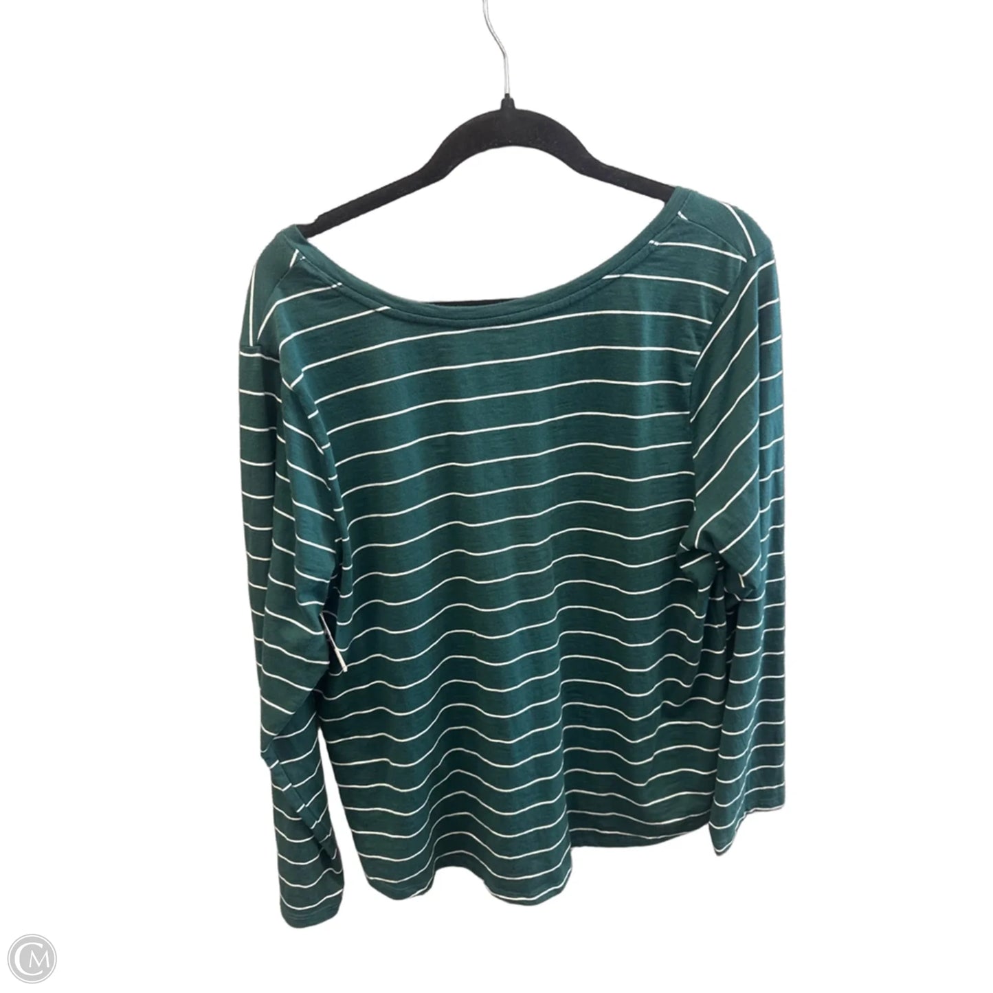 Top Long Sleeve By Sonoma In Striped Pattern, Size: 1x