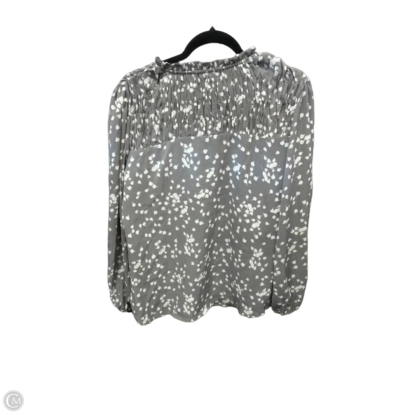 Blouse Long Sleeve By Dokotoo In Grey, Size: M