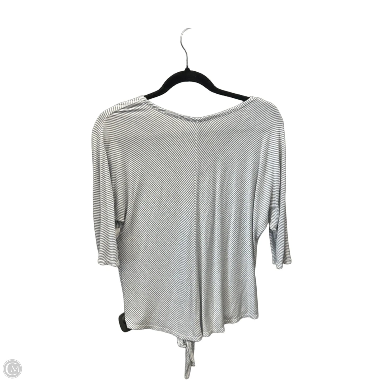 Top Short Sleeve By Green Envelope In Striped Pattern, Size: M