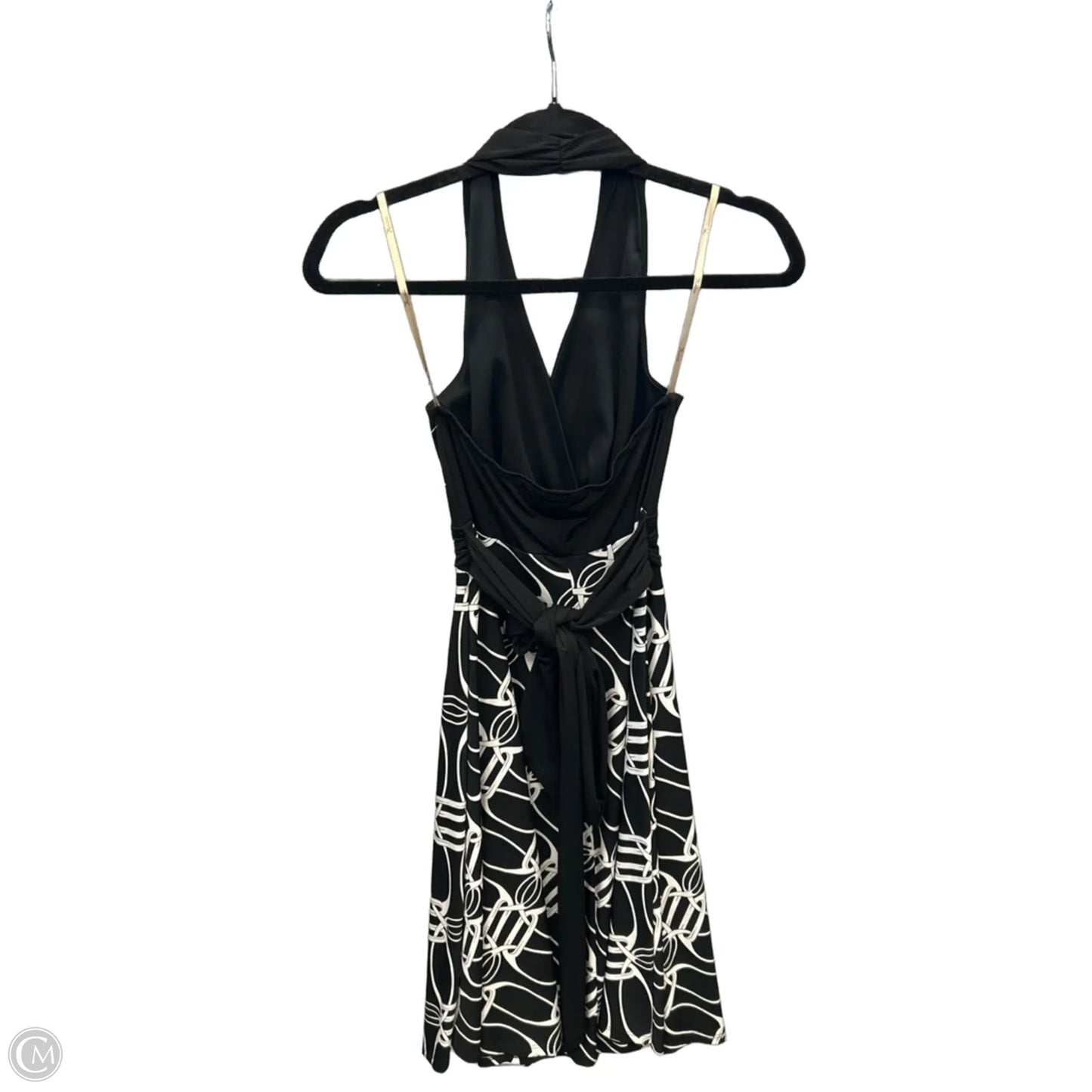 Dress Casual Midi By Clothes Mentor In Black & White, Size: S