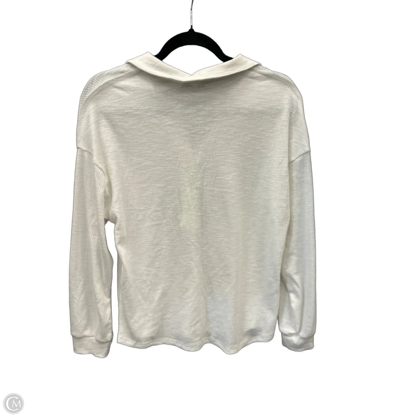 Top Long Sleeve By Miss Sparkling In White, Size: S