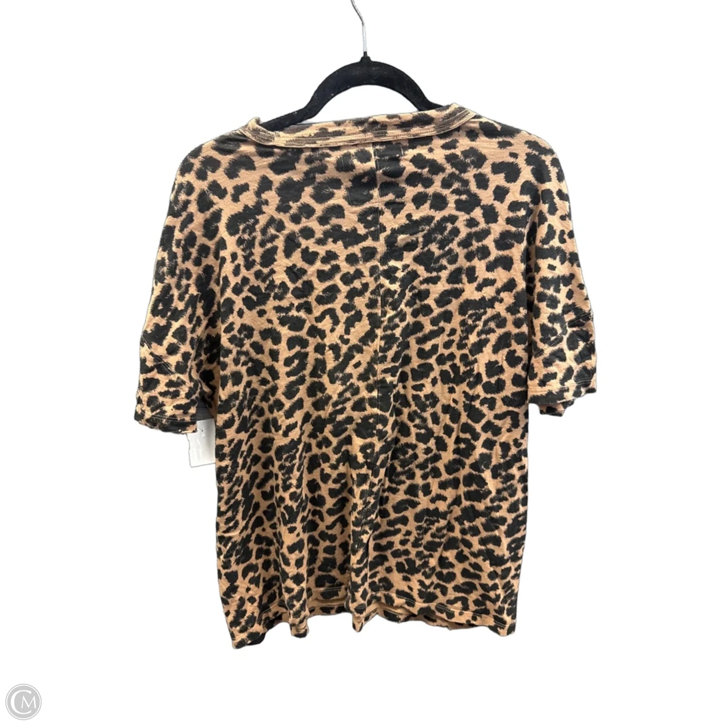 Top Short Sleeve By Aerie In Animal Print, Size: Sp