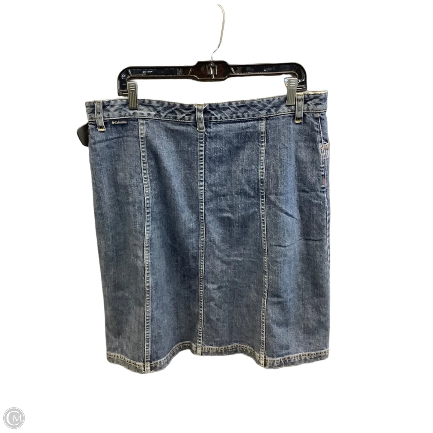 Skirt Midi By Columbia In Blue Denim, Size: 12