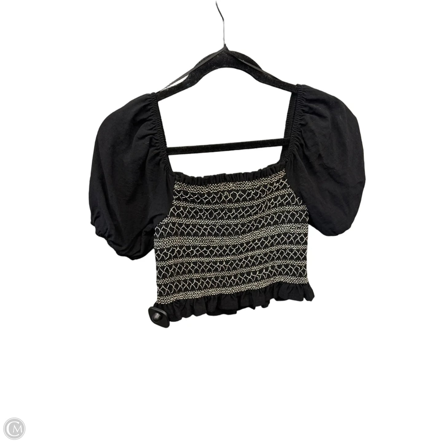 Top Short Sleeve By Blue Rain In Black, Size: M