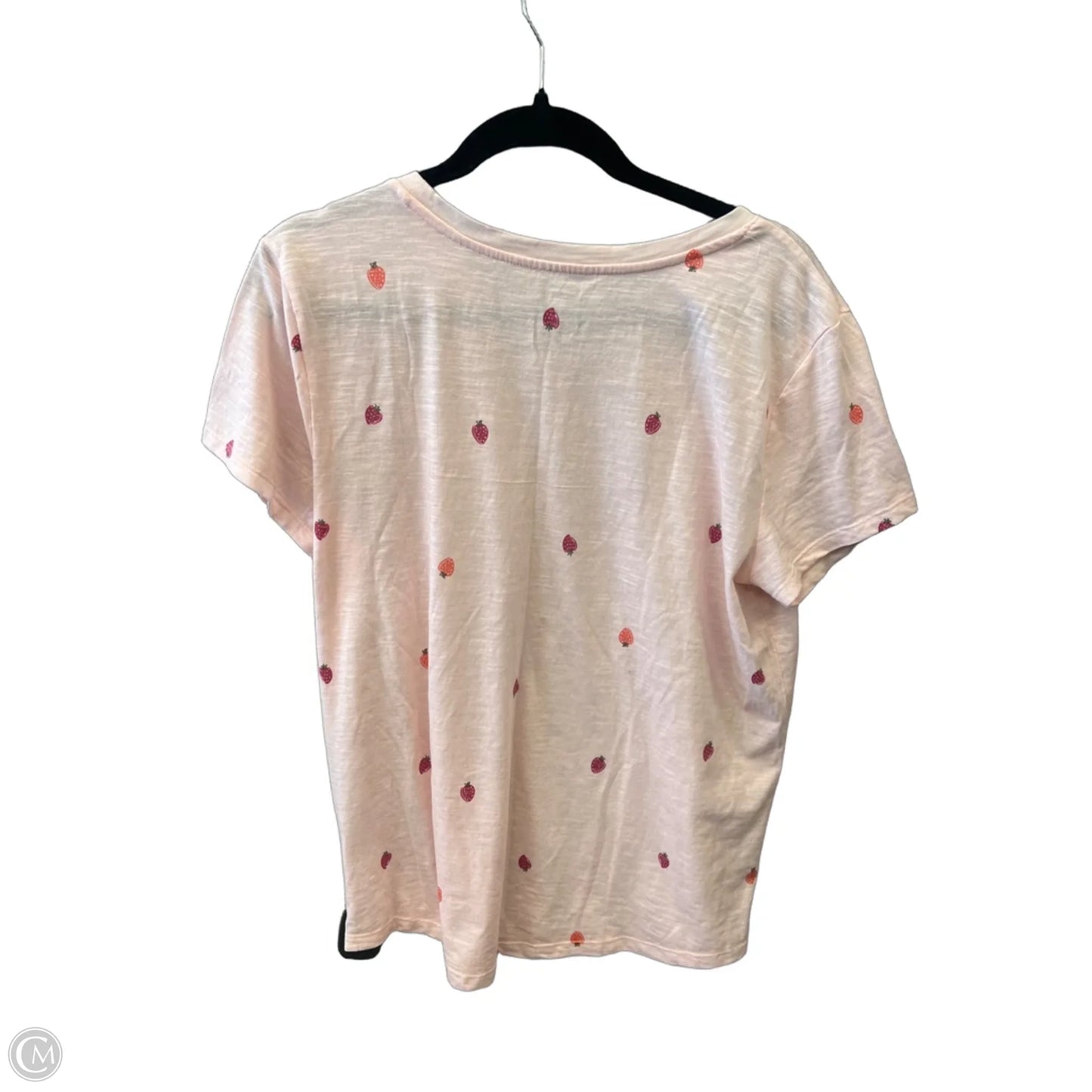 Top Short Sleeve Basic By Sonoma In Pink, Size: L
