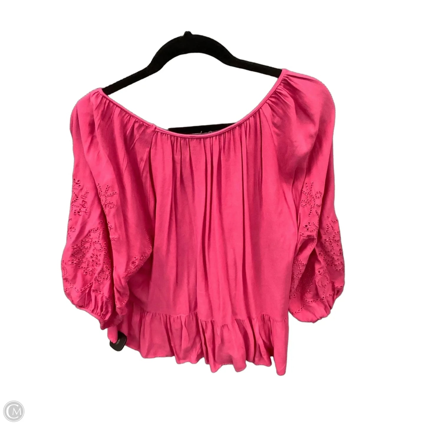 Top Long Sleeve By Penelope Rose In Pink, Size: L