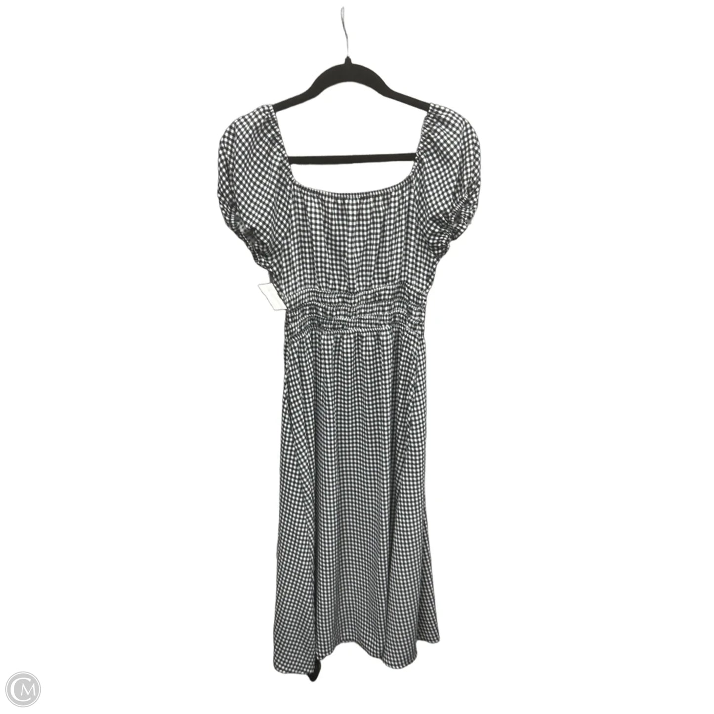Dress Casual Midi By Monteau In Plaid Pattern, Size: S