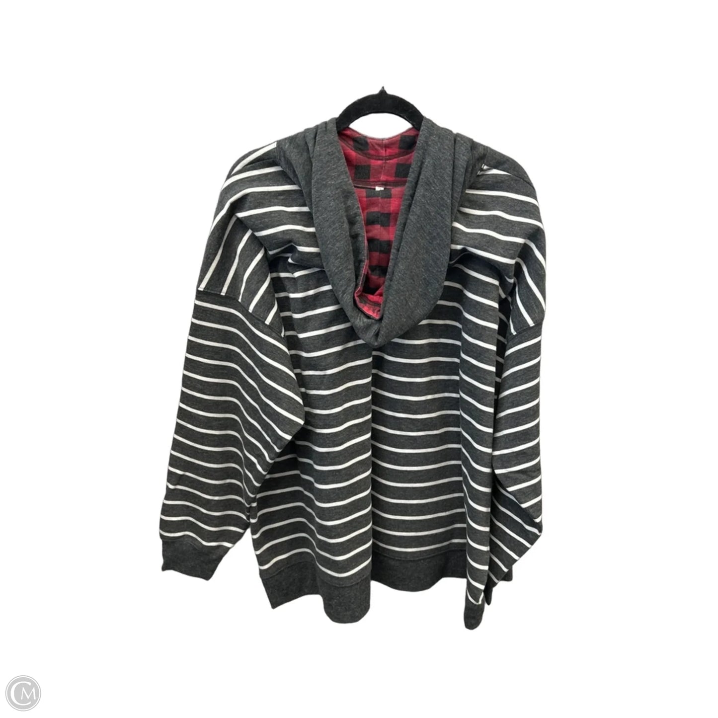 Sweatshirt Hoodie By Maurices In Grey, Size: 3x