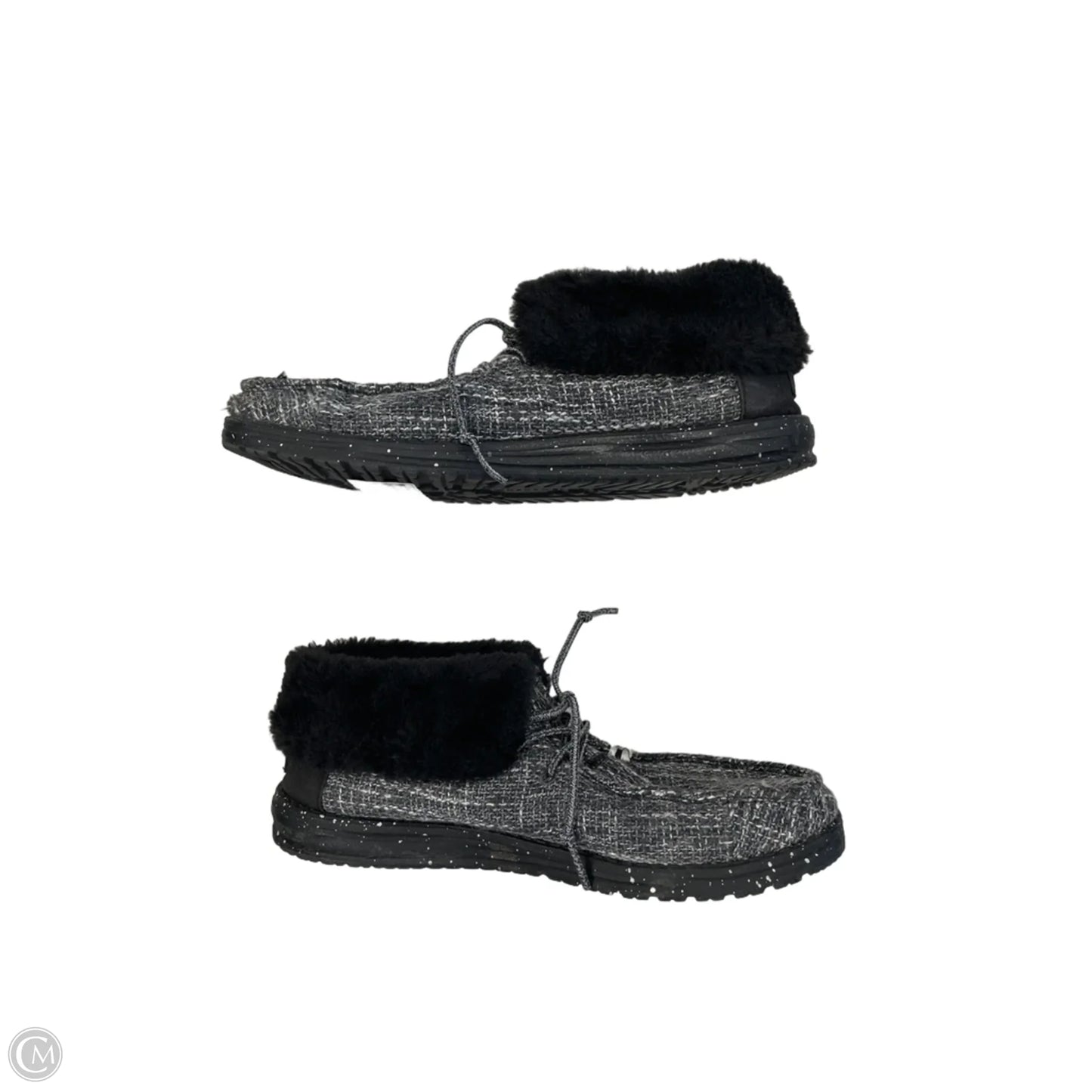 Shoes Flats By Hey Dude In Black, Size: 10