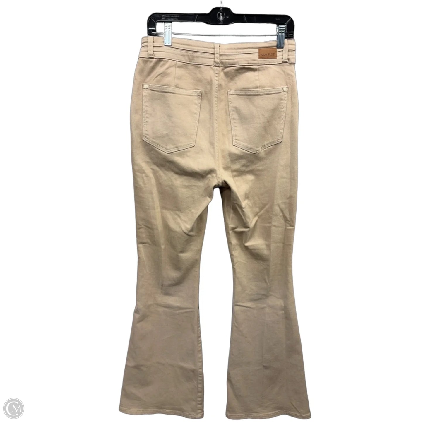 Jeans Flared By Judy Blue In Tan Denim, Size: 10