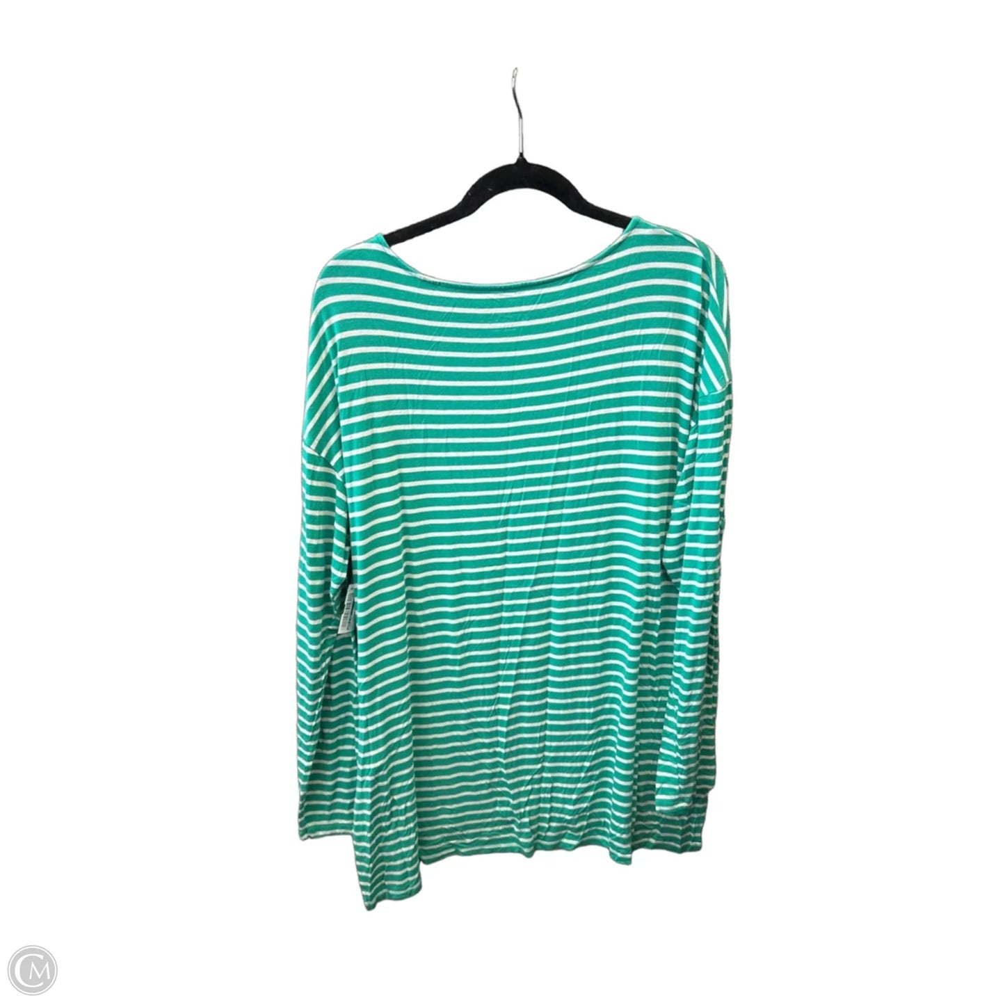 Tunic Long Sleeve By Ava & Viv In Striped Pattern, Size: 1x