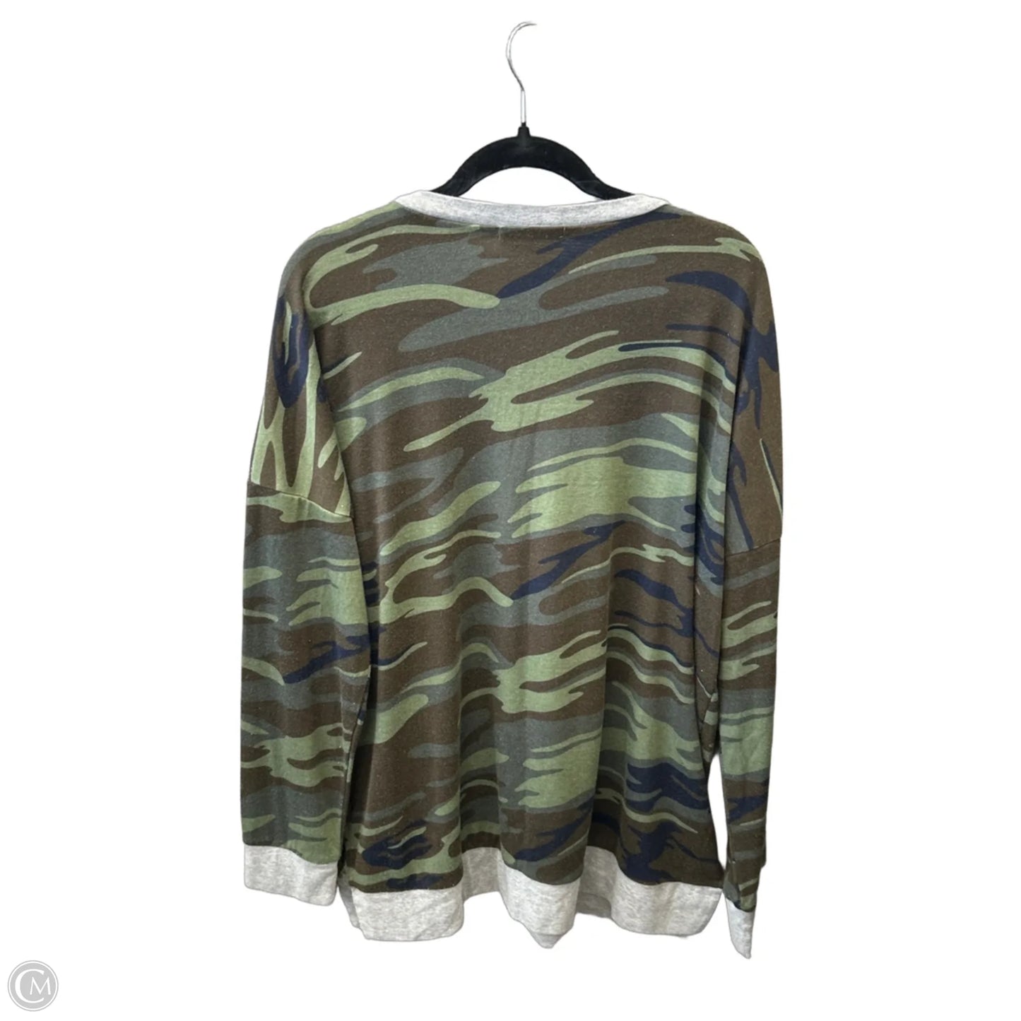 Top Long Sleeve By Clothes Mentor In Camouflage Print, Size: Xxl