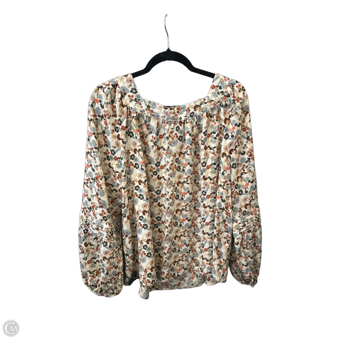 Blouse Long Sleeve By Lc Lauren Conrad In Floral Print, Size: Xxl