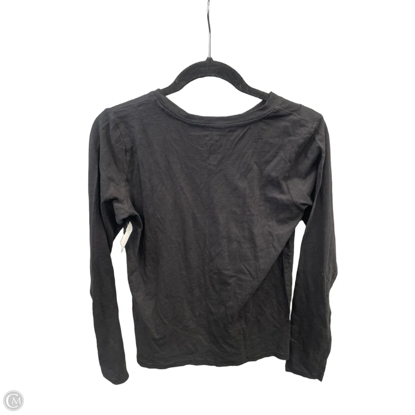 Top Long Sleeve Basic By Sonoma In Black, Size: Xs