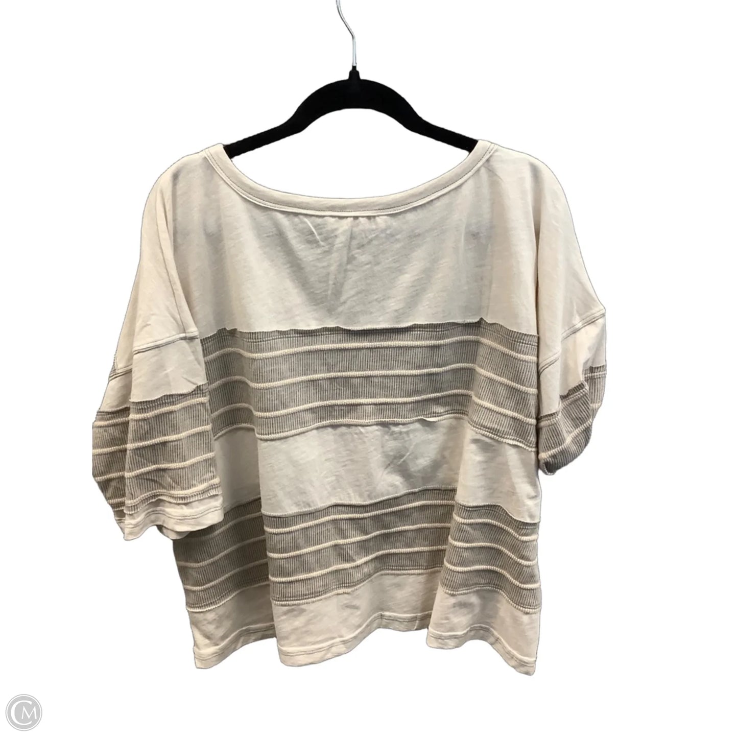 Top Short Sleeve By By Together In Cream, Size: S
