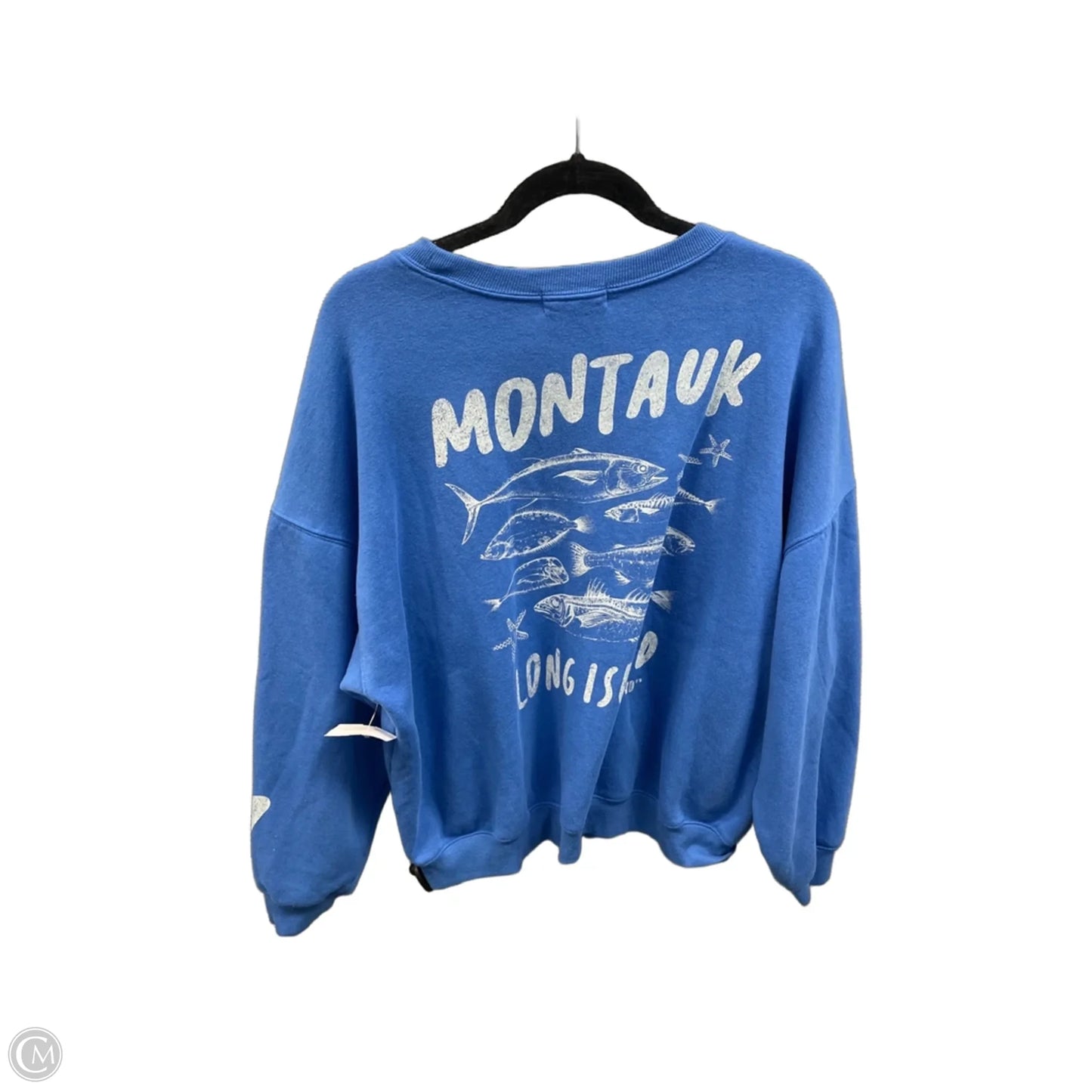 Sweatshirt Crewneck By Clothes Mentor In Blue, Size: M
