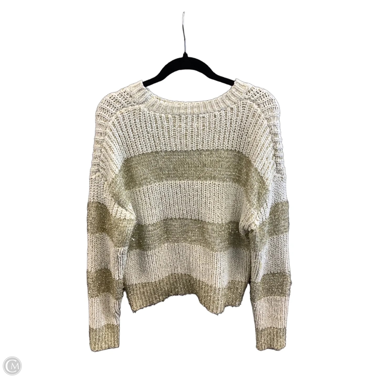 Sweater By Clothes Mentor In Striped Pattern, Size: S