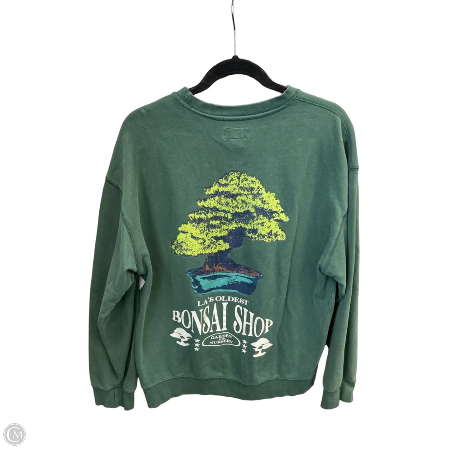 Sweatshirt Crewneck By Arizona In Green, Size: M