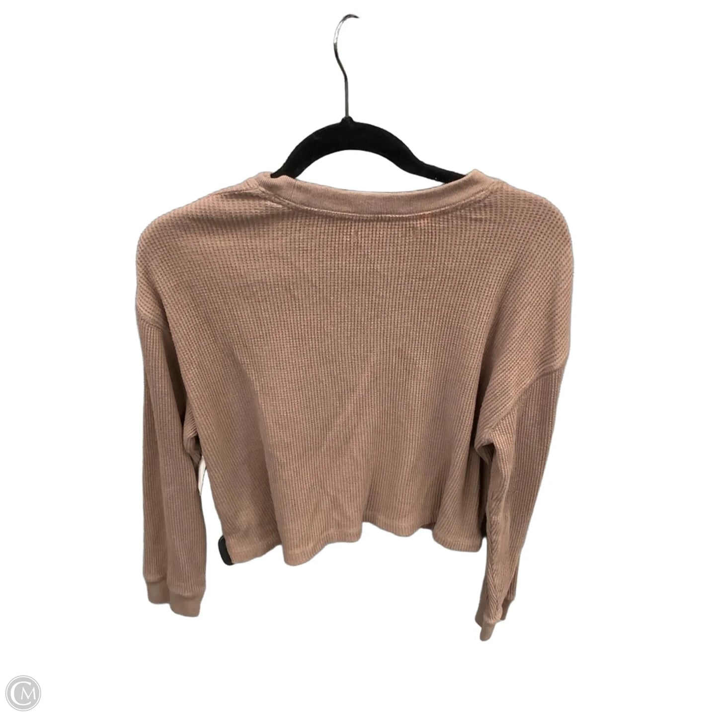 Top Long Sleeve By Abercrombie And Fitch In Brown, Size: M