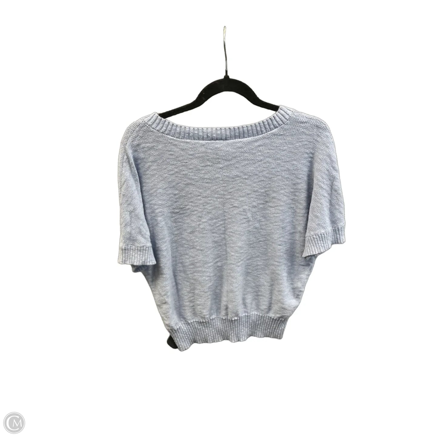Sweater Short Sleeve By Loft In Blue, Size: L