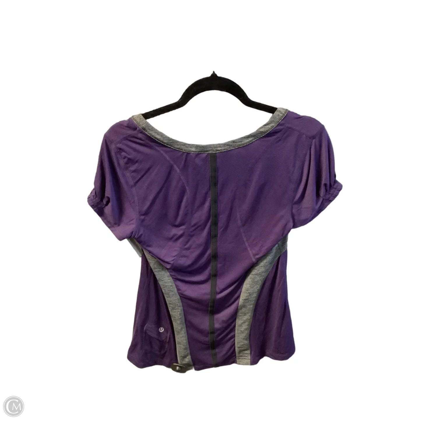 Athletic Top Short Sleeve By Lululemon In Purple, Size: M