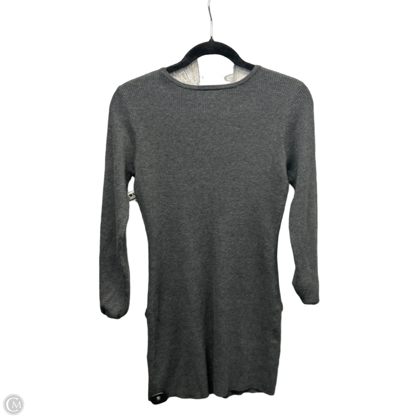 Dress Sweater By Agb In Grey, Size: M