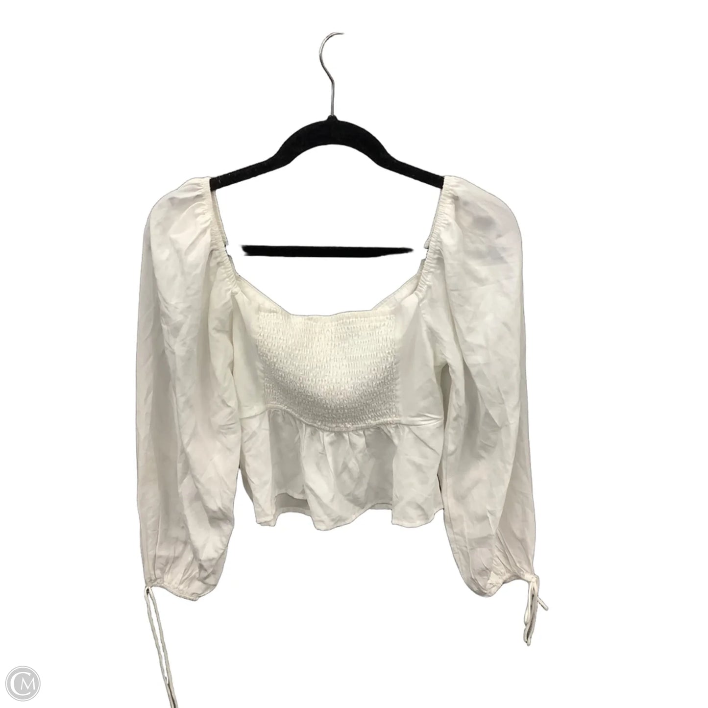 Top Long Sleeve By Mi Ami In White, Size: M