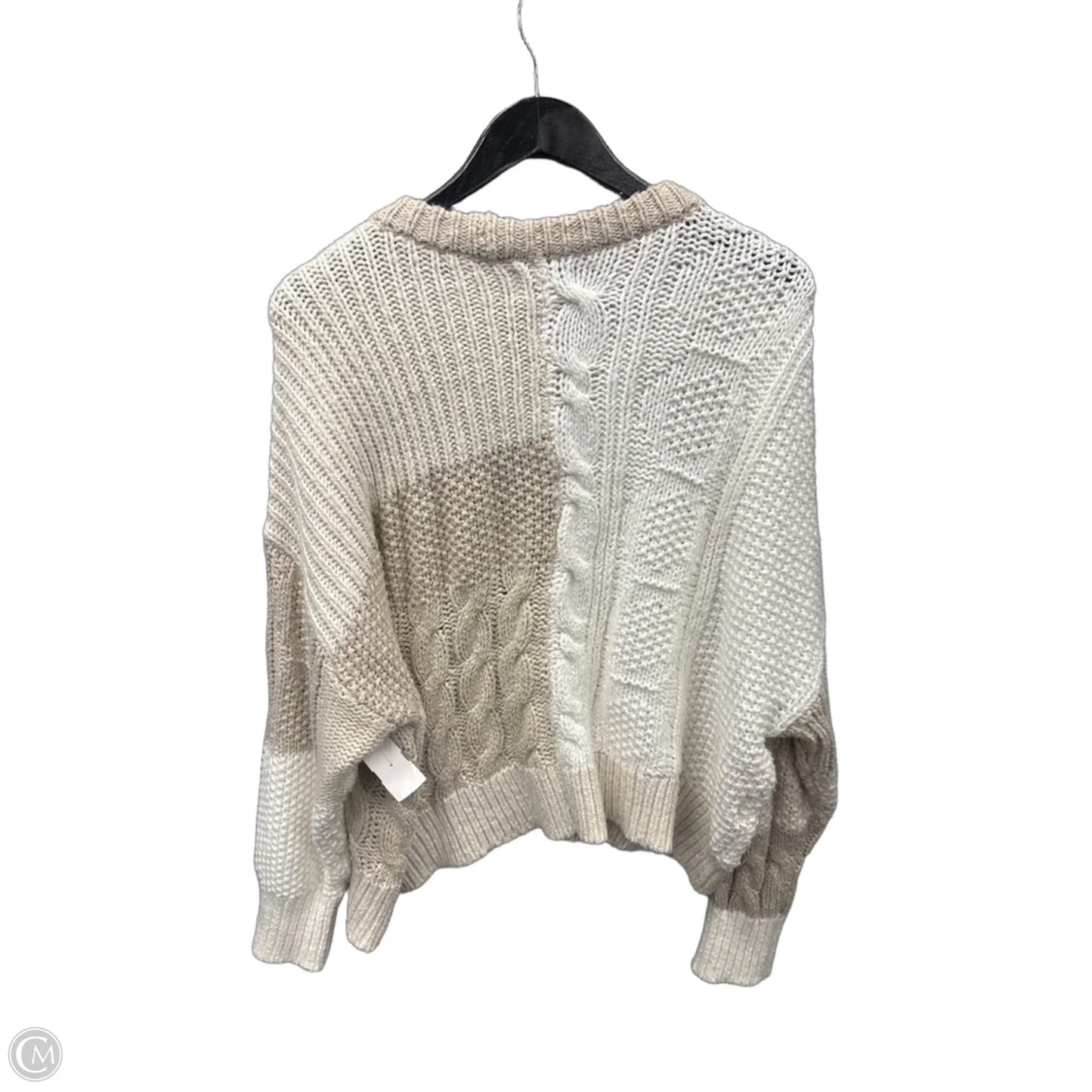 Sweater By Aerie In Tan & White, Size: Xxl