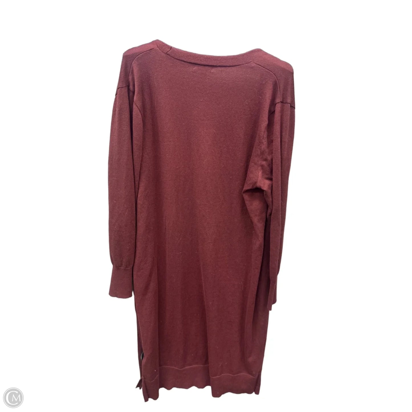 Cardigan By Nine West In Maroon, Size: Xl
