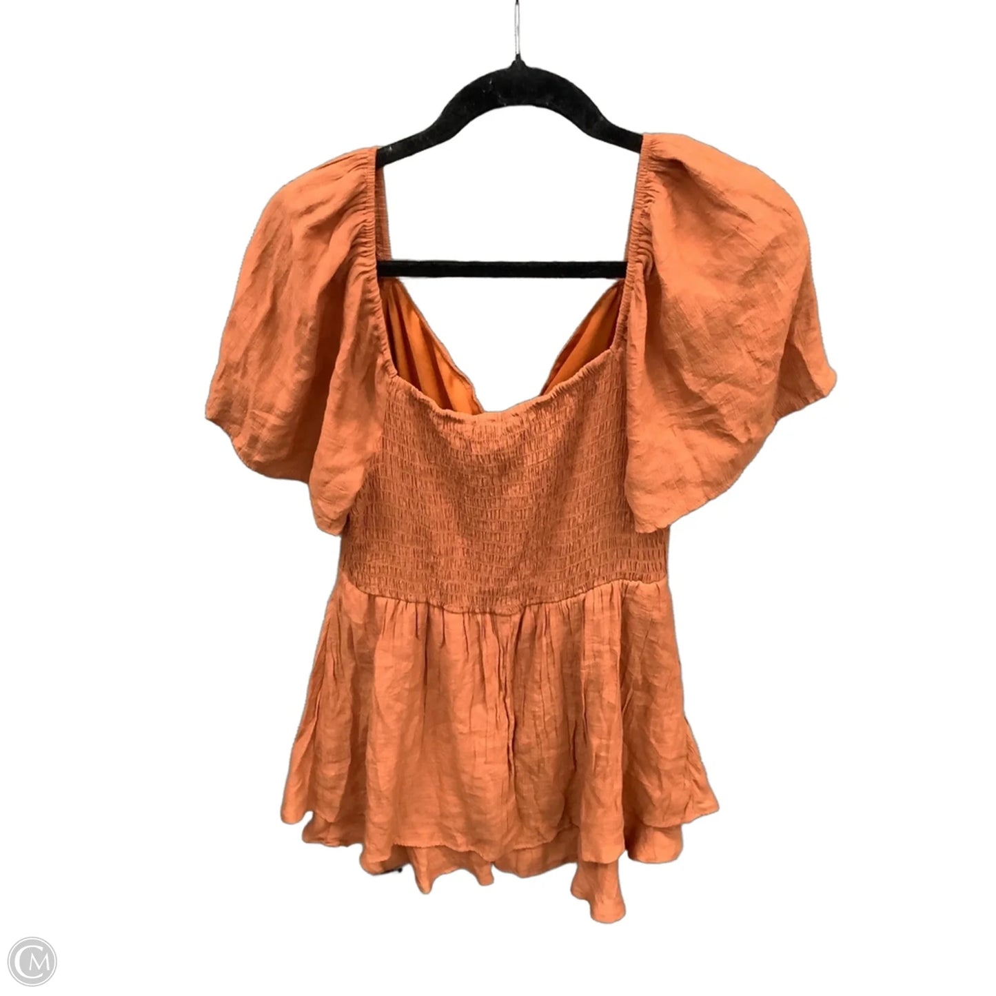 Dress Casual Short By As U Wish In Orange, Size: Xl