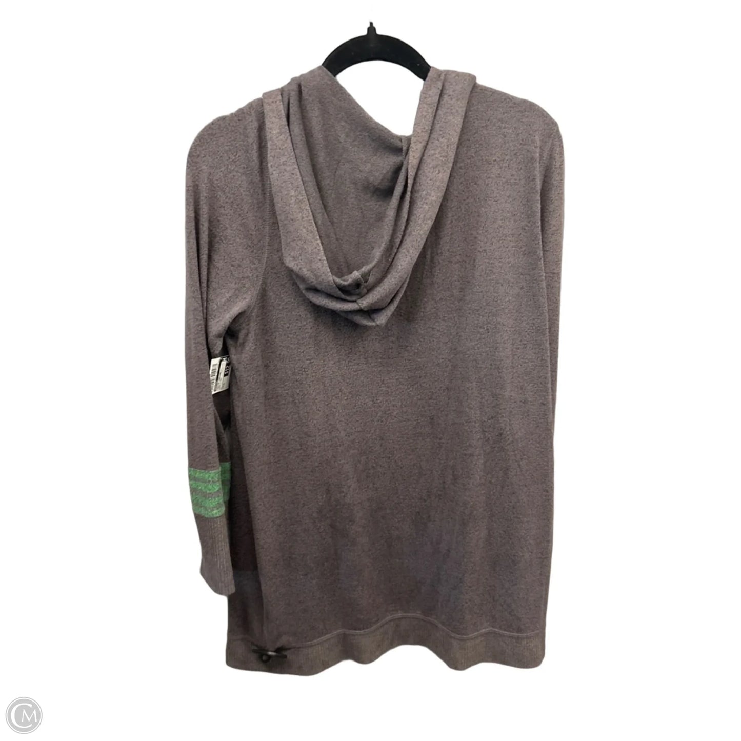 Sweater Cardigan By Maurices In Green & Grey, Size: M