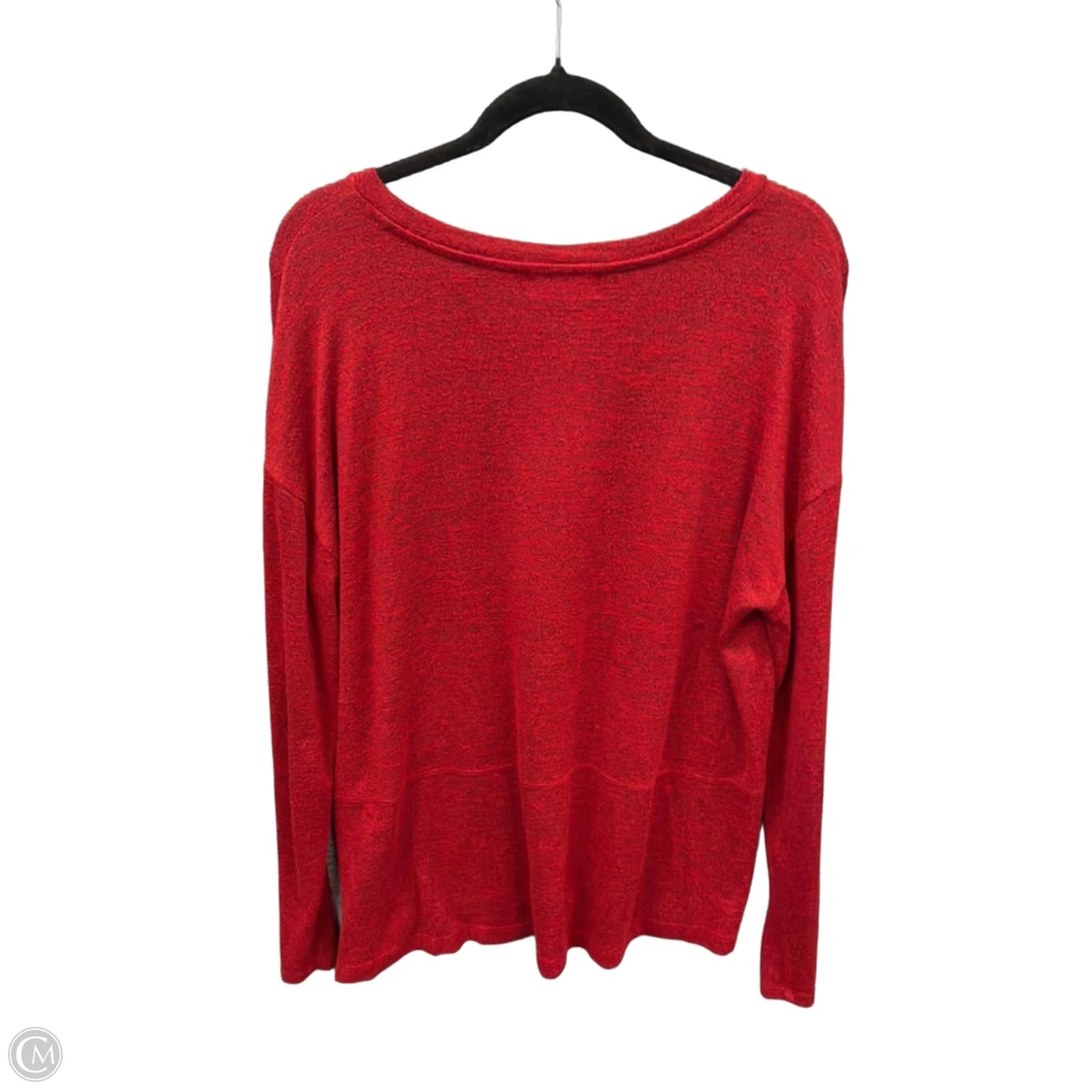 Top Long Sleeve Basic By Liz Claiborne In Red, Size: M