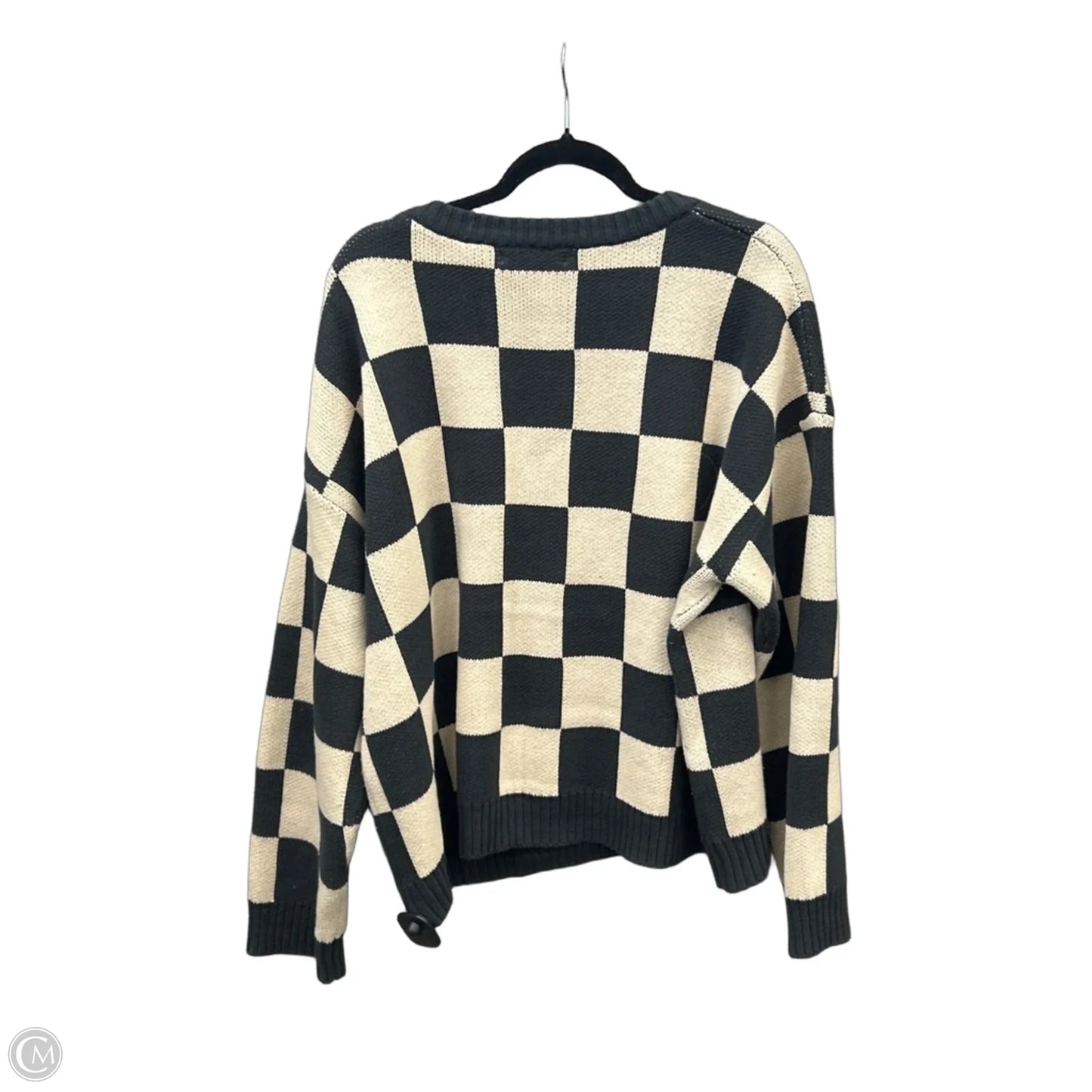 Sweater By Baltic Born In Checkered Pattern, Size: 2x