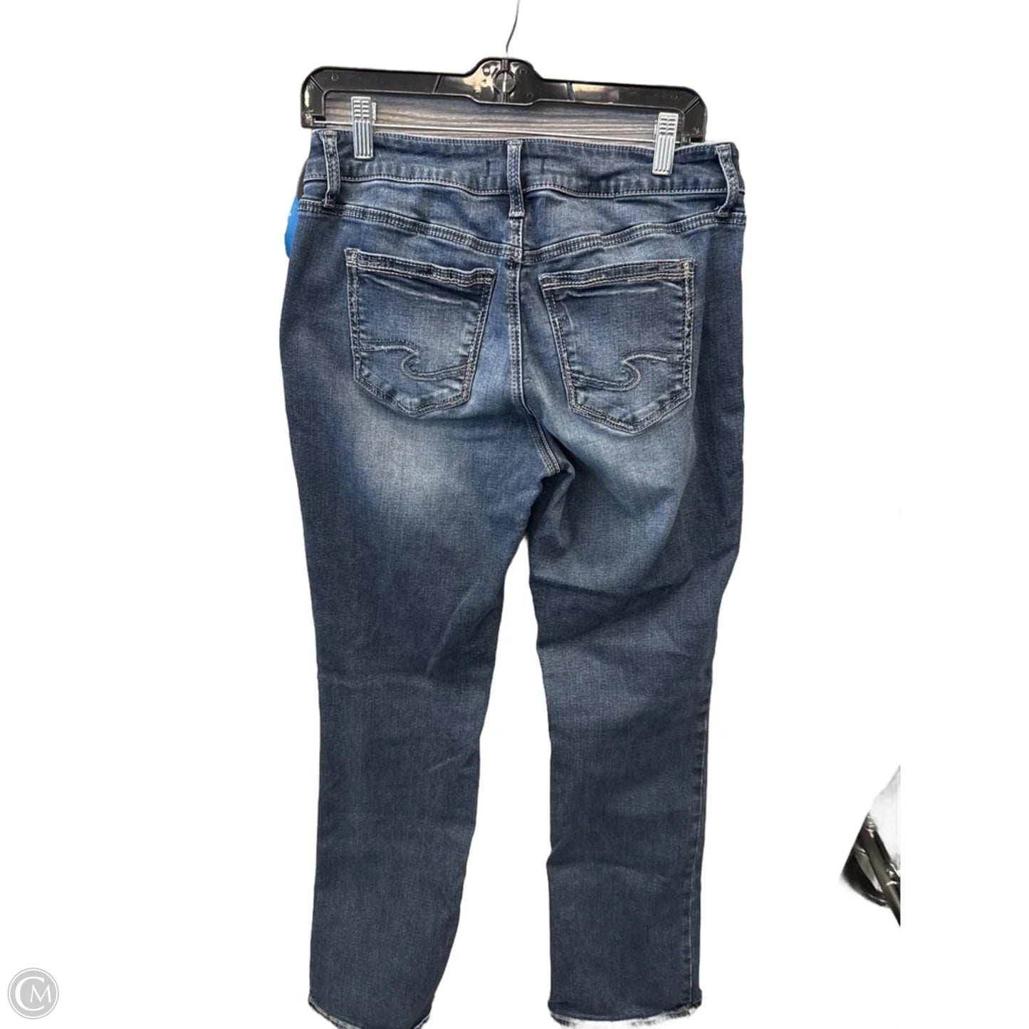 Jeans Boot Cut By Silver In Blue Denim, Size: 12