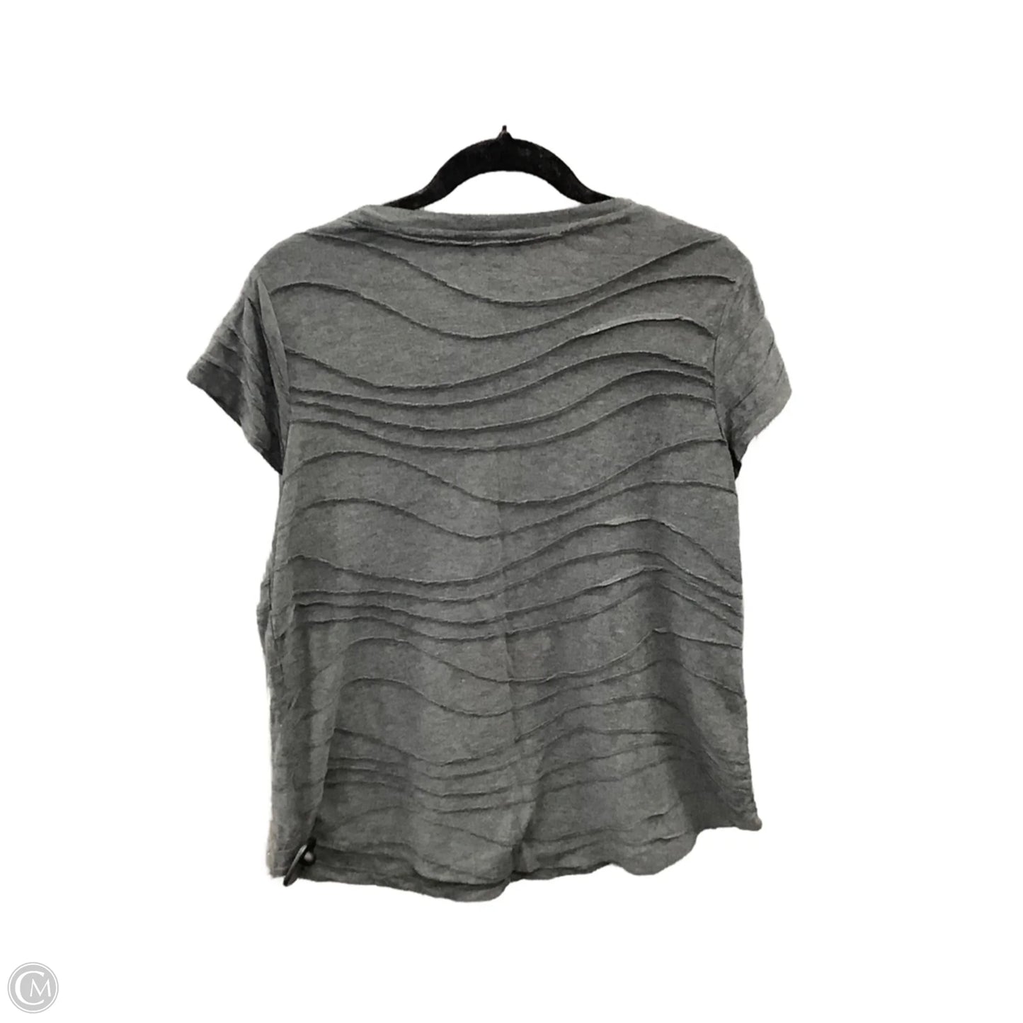 Top Short Sleeve By Simply Vera In Grey, Size: L