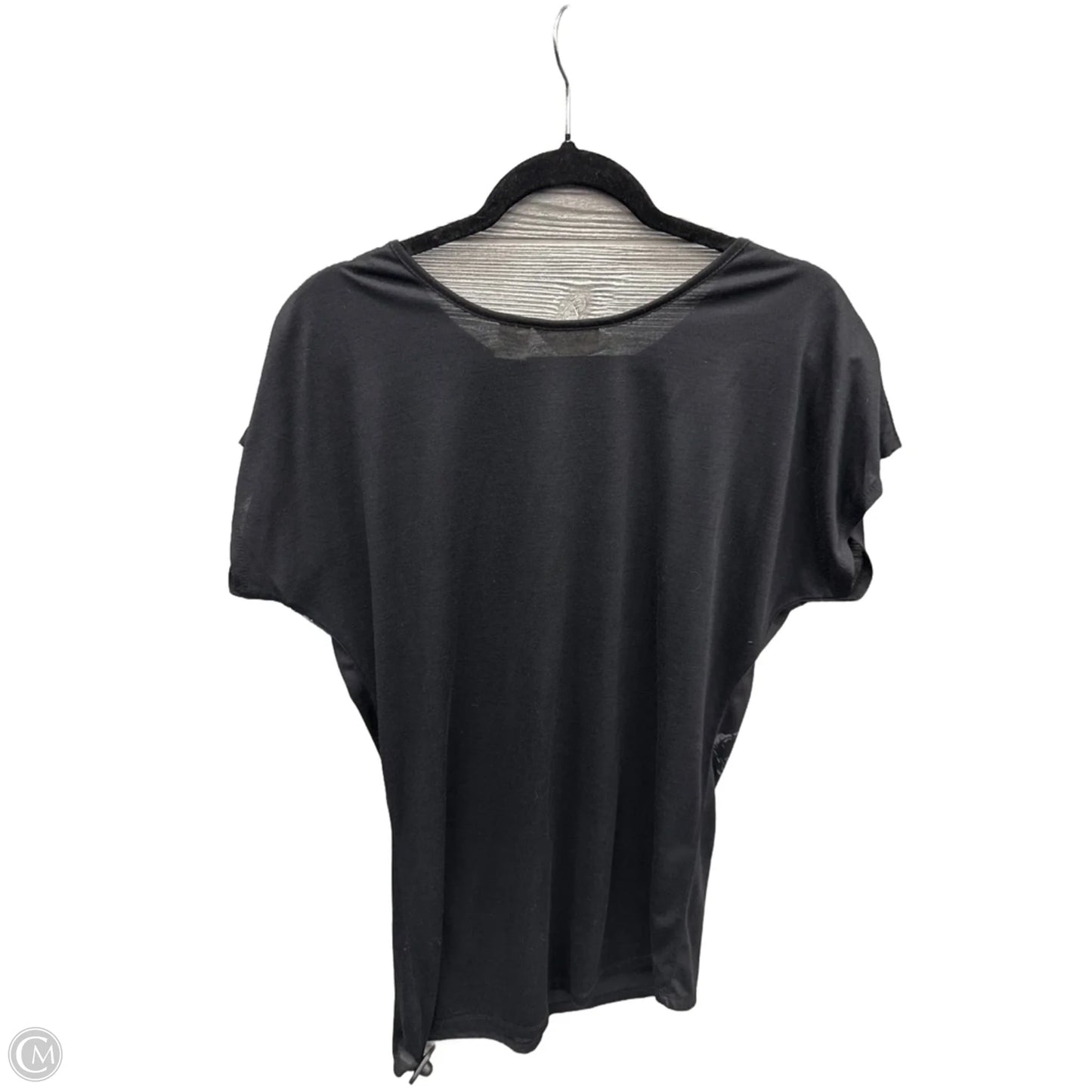 Top Short Sleeve By Allison Brittney In Black, Size: M