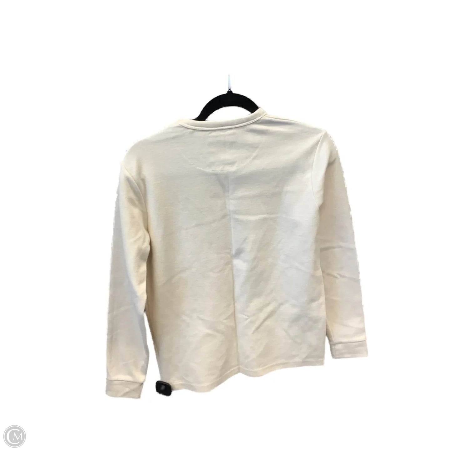 Sweatshirt Crewneck By Clothes Mentor In Cream, Size: S
