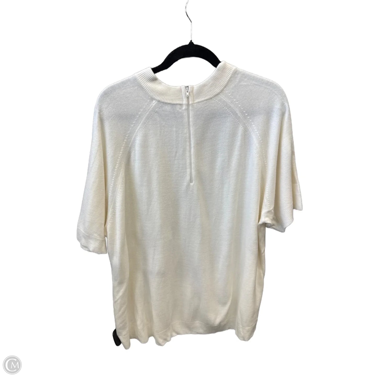 Sweater Short Sleeve By Mercer Street In Cream, Size: 3x