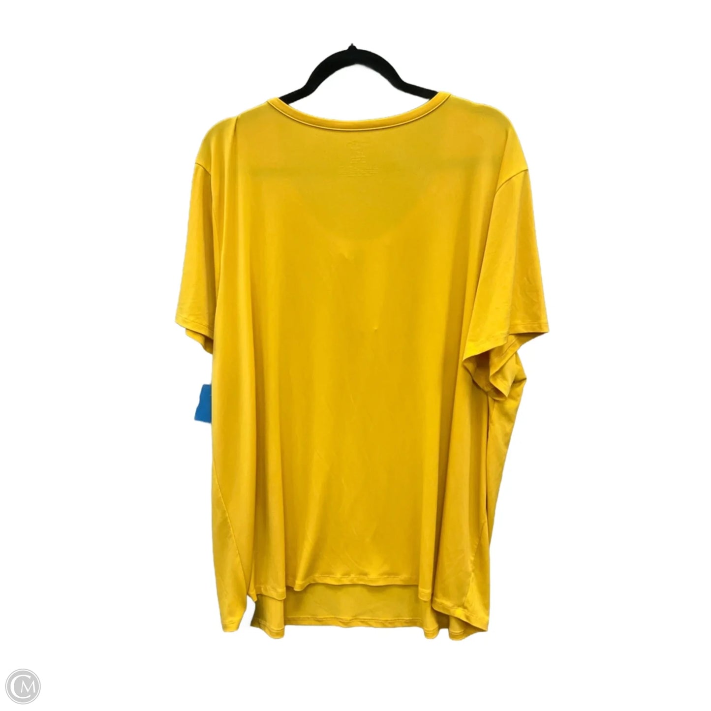 Top Short Sleeve By East 5th In Yellow, Size: 3x