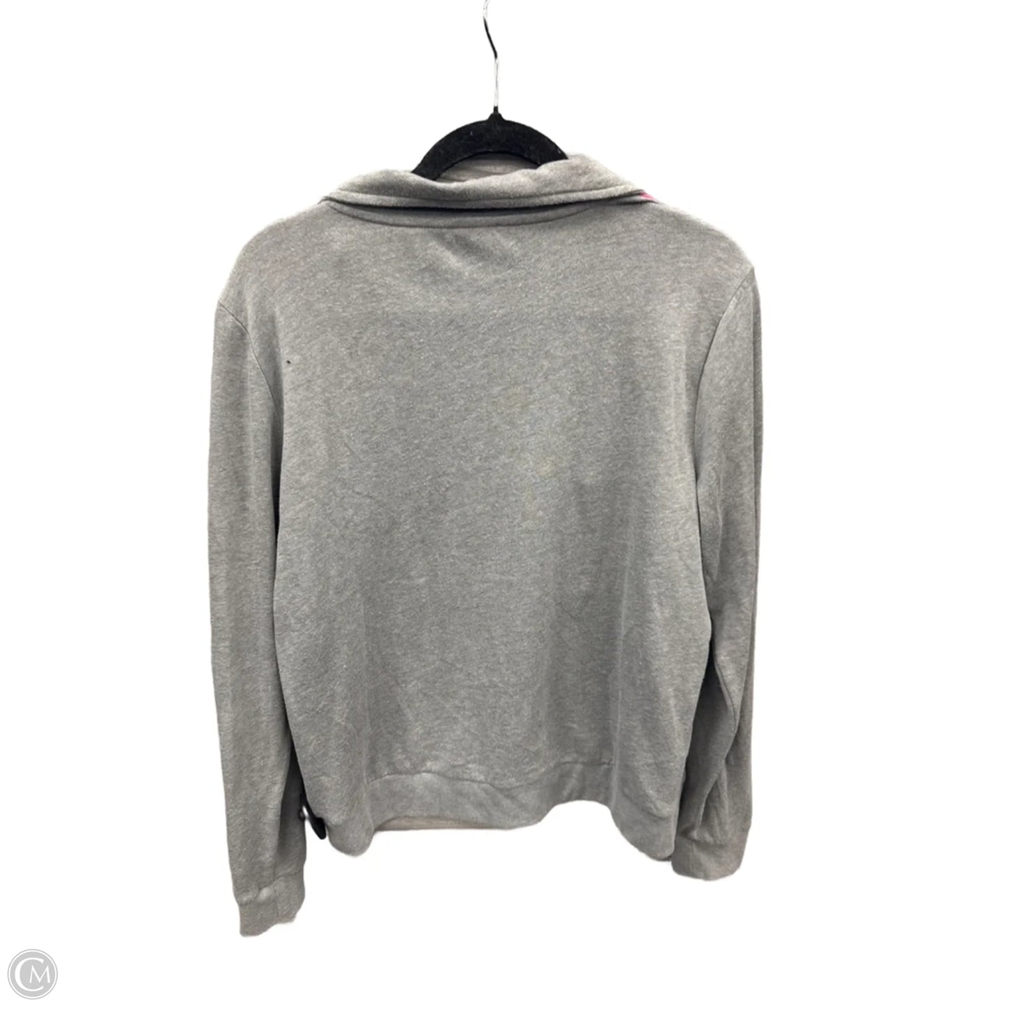 Sweatshirt Collar By Pink In Grey, Size: L