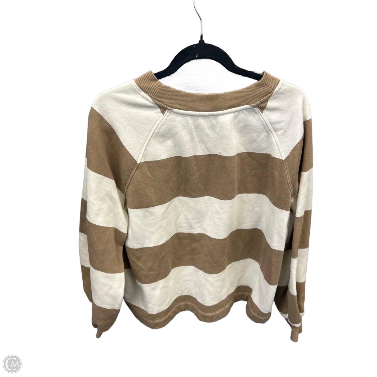 Sweatshirt Crewneck By Old Navy In Striped Pattern, Size: L