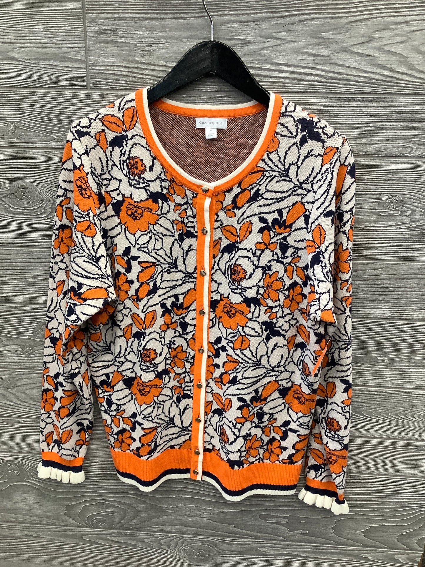 Cardigan By Charter Club Size: Xl